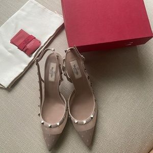 NWT valentino rockstud slingbacks 85 mm Size: 38